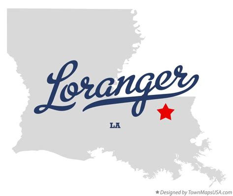 Map Of Loranger La Louisiana