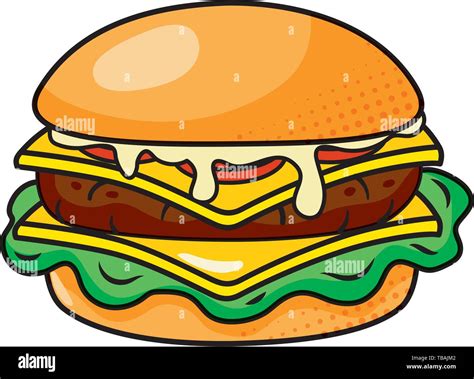 Hamburger Icon Cartoon Isolated Vector Illustration Graphic Design