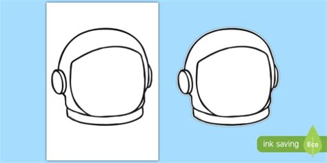 Spaceman Face Helmet Template Teacher Made
