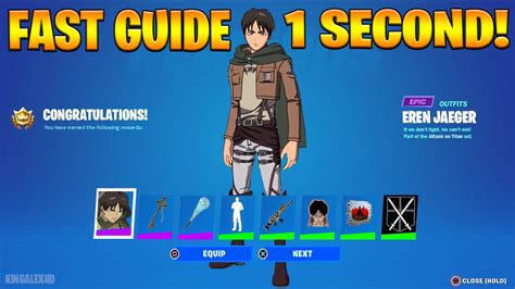How To Complete Eren Jaeger Quests Challenges In Fortnite Free