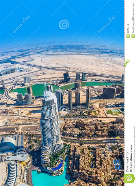 Dubai Downtown East United Arab Emirates Architecture Aerial