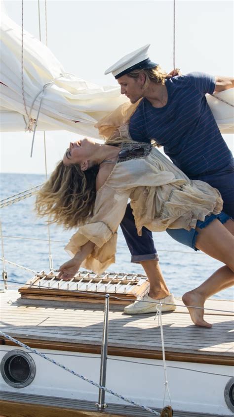 Wallpaper Mamma Mia Here We Go Again Lily James Jeremy Irvine 8k