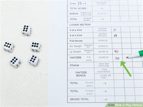 How To Play Yahtzee With Pictures Wikihow Noche De Juego Juegos