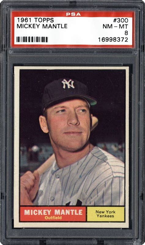 1961 Topps Mickey Mantle Psa Cardfacts