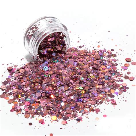 Glitter Holographic Iridescent Craft Bulk Pigments Mica Powder Chunky