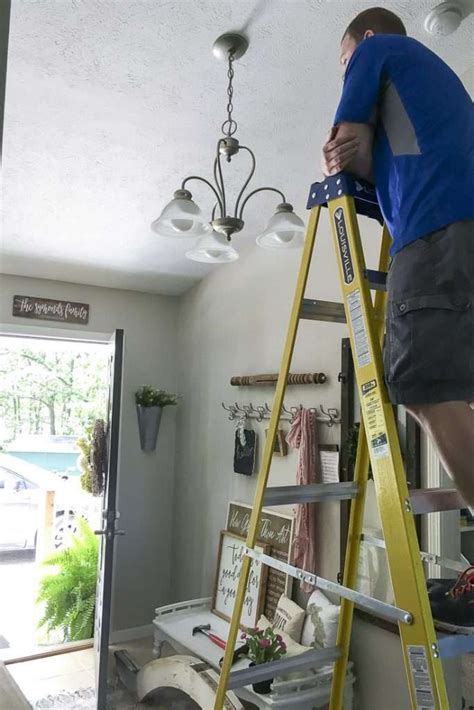 Modern Farmhouse Chandelier Swap Grace In My Space