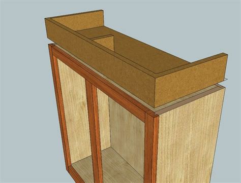 Attaching Trim To A Cabinet Top
