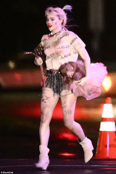 Margot Robbie Shoots Action Packed Chase Scene As Harley Quinn On The Set Of Birds Of Prey
