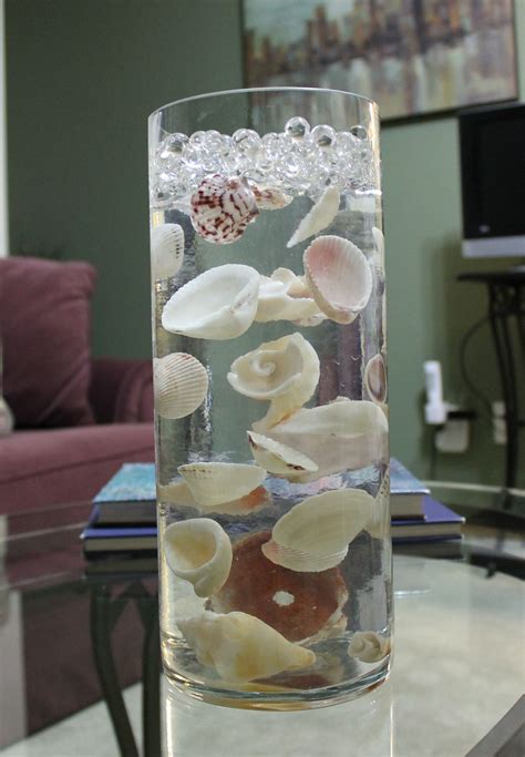 Seashells Suspended In Clear Water Beads Sooper Cheep Pinterest