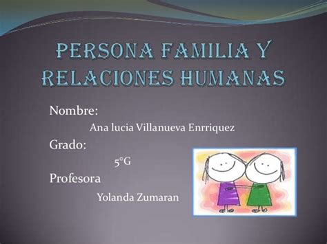 Persona Familia Y Relaciones Humanas