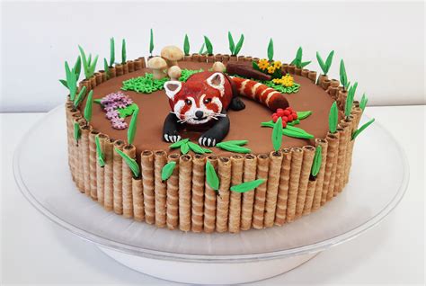 Red Panda Cake Panda Cakes Panda Birthday Cake Cake Decorating Tips