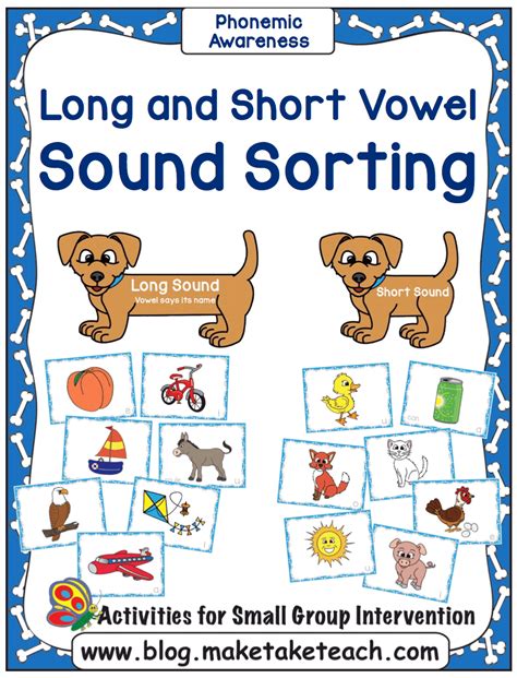 Long Short Vowel Sounds File Folder Sort Make Take Teach