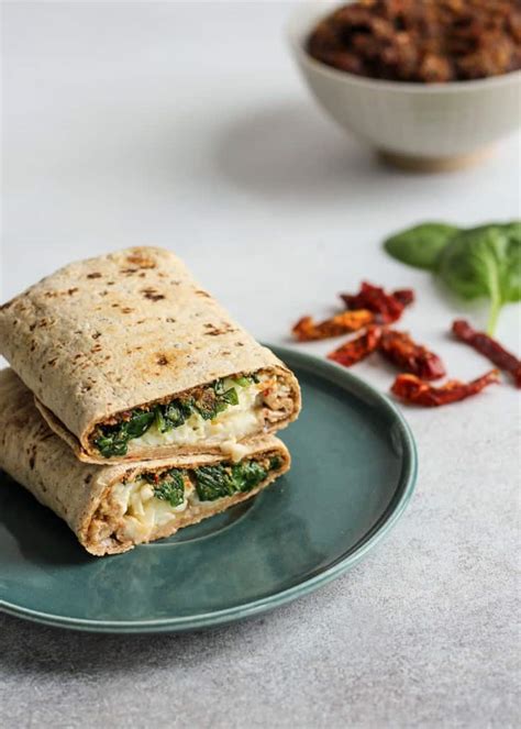 Sun Dried Tomato Pesto And Spinach Egg White Wrap Fit Mitten Kitchen