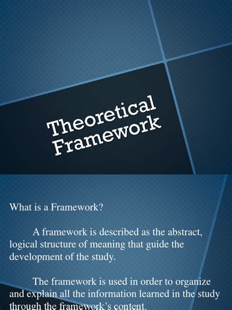 Theoretical Framework | Theory | Abstraction