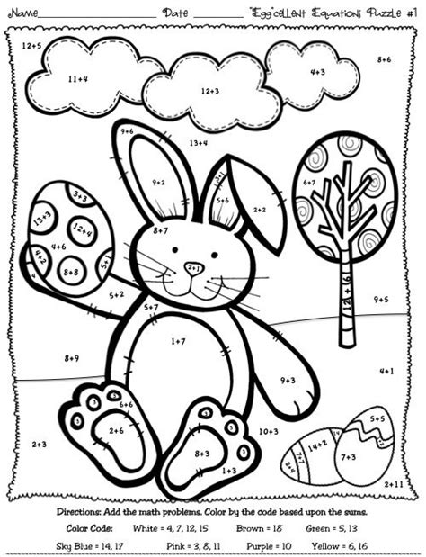 Easter Color By Numbers Best Coloring Pages For Kids