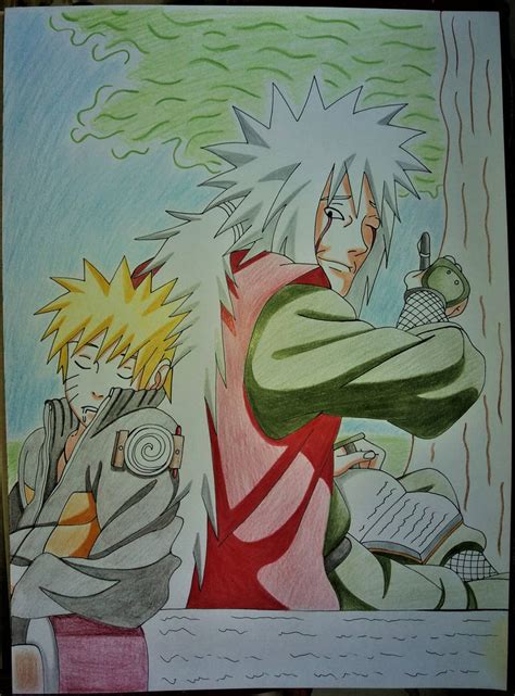 Naruto And Jiraiya In Color By Drawings Forever On Deviantart