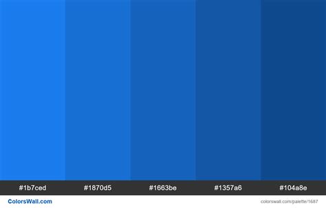 Blue Shades Colors Palette Colorswall
