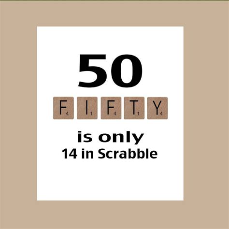 50th Birthday Card Milestone Birthday Scrabble Birthday Etsy 50ste Verjaardagskaarten 50e