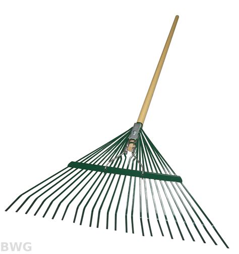Heavy Duty 24 Tines Steel Garden Leaf Rake | Taiwantrade.com