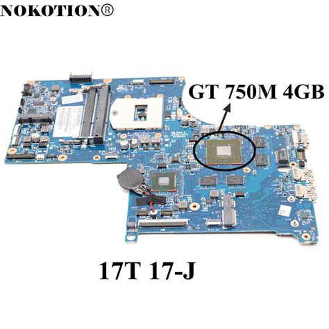 Nokotion 736481 501 736481 001 Mainboard For Hp Envy 17t 17 J Laptop