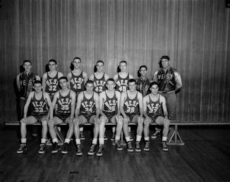 Madison West High School Basketball Team Photograph Wisconsin