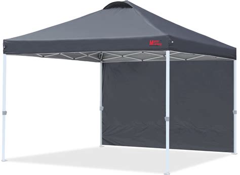 Mastercanopy Durable Ez Pop Up Canopy Tent With 1 Sidewall 12x12 Ft
