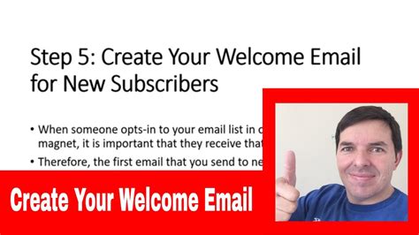 How To Create Your Welcome Email In Aweber Youtube
