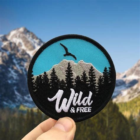 Iron On Patch Wild And Free Backpack Patches Travel Patches Patches
