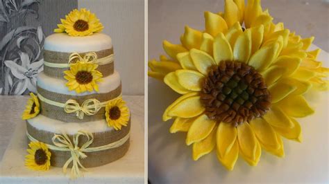 I've made three wedding cakes now, including my own, and along the way i've learned two key rules: Sunflowers Cake and How to do fondant Sunflower / Flowers ...