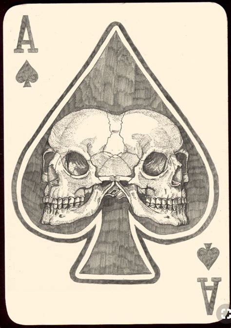 Pin By Madeleine On Portrait Ace Of Spades Tattoo Card Art Card Tattoo
