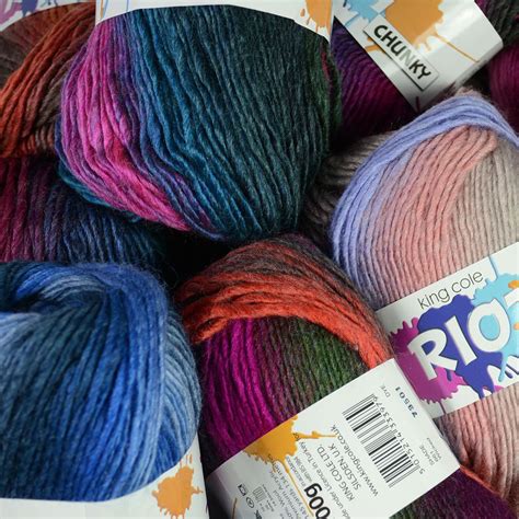 King Cole Riot Chunky Knitting Yarn 100g Balls Various Colours