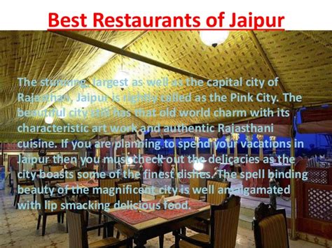 Best restaurants in jaipur