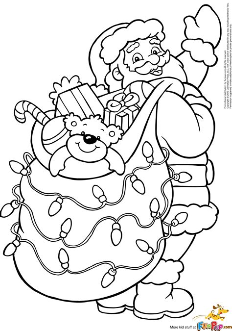 Father Christmas Coloring Pages At Free Printable
