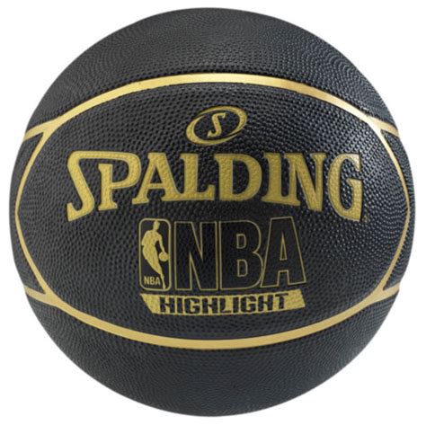 Spalding Basketball Nba Highlight Gr 7 In Schwarzgold Für Nur 1599
