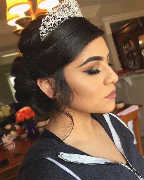 20 absolutely stunning quinceanera hairstyles with crown quinceanera quince hairstyles