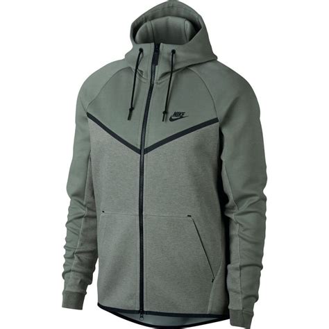 Nike Luvtröja NSW Tech Fleece Windrunner Grå Svart unisportstore se