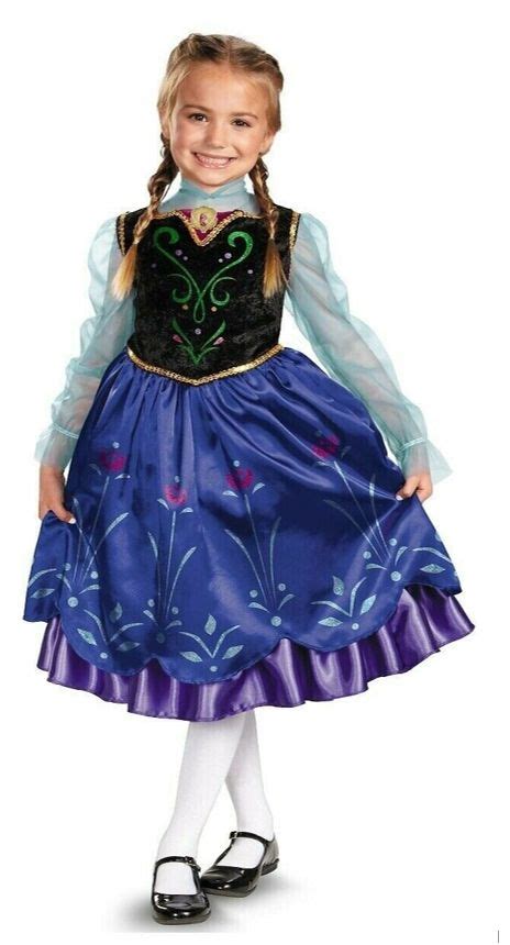 Disney Deluxe Frozen Princess Anna Dress Costume Anna Costume Anna