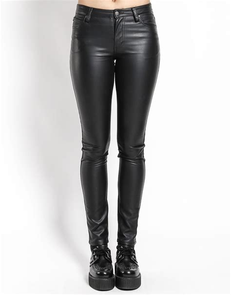 High Waist Faux Leather Jean Faux Leather Jeans Faux Leather Pants