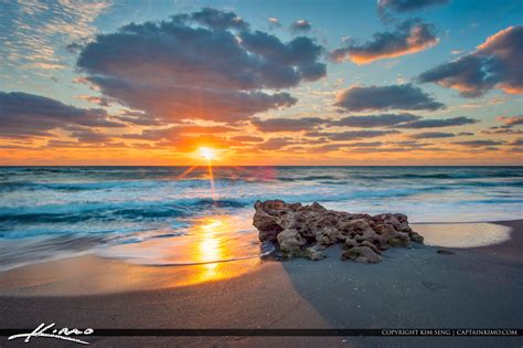 Amazing Sunrise Florida Beach Landscape
