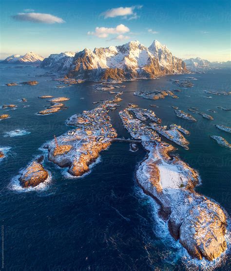 Vi håper du vil gi din støtte til oss i henningsvær idrettslag gjennom kraft til idretten. Morning panorama at Henningsvaer village. Lofoten, Norway ...