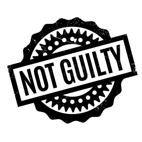 Not Guilty Rubber Stamp Stock Vector Illustration Of Graphical 87260618