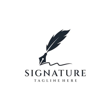 Premium Vector Feather Silhouette Ink Logo Design Inspiration