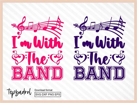Im With The Band Svg Cricut Clipart