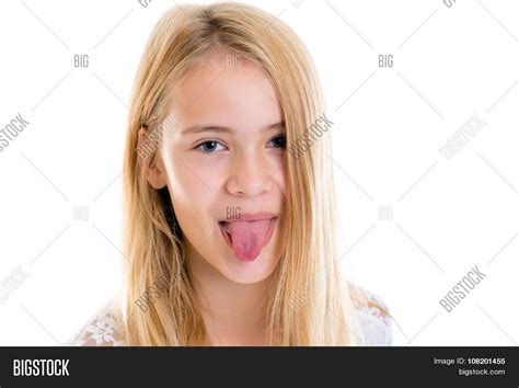 blond girl stick out image and photo free trial bigstock