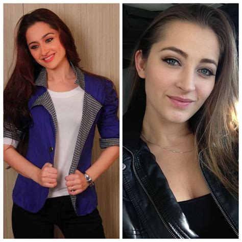 Dani Daniel And Her Doppelganger Sanjeeda Sheikh An Indian Tv Actress