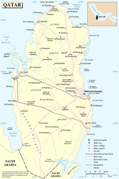 Map of qatar, arabian peninsula. What You Should Know About Qatar - Providence