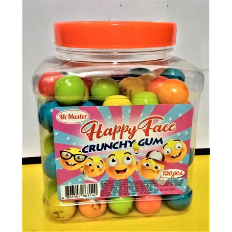 Bubble Gum Mc Master Happy Face 120pcs Shopee Philippines