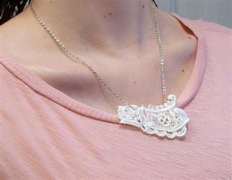 Easy Lace Necklace Tutorial Heather Handmade