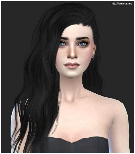 Sims 4 Hairs ~ Simista Stealthic Solace Hairstyle Retextured