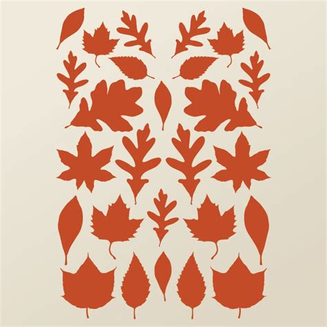 Autumn Leaves Vinyl Decal Set Leaves For Fall Thanksgiving Etsy